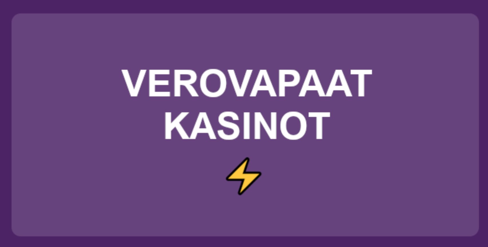 Verovapaat nettikasinot